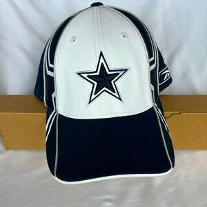 Reebok NFL Dallas Cowboys Mens fitted cap, one size fits all Navy and White